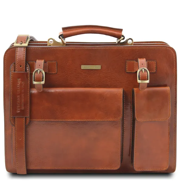 Venezia Leather briefcase 2 compartments