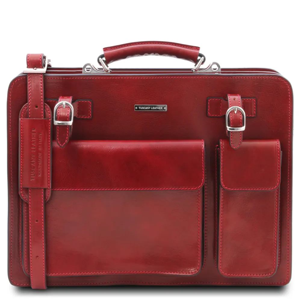 Venezia Leather briefcase 2 compartments