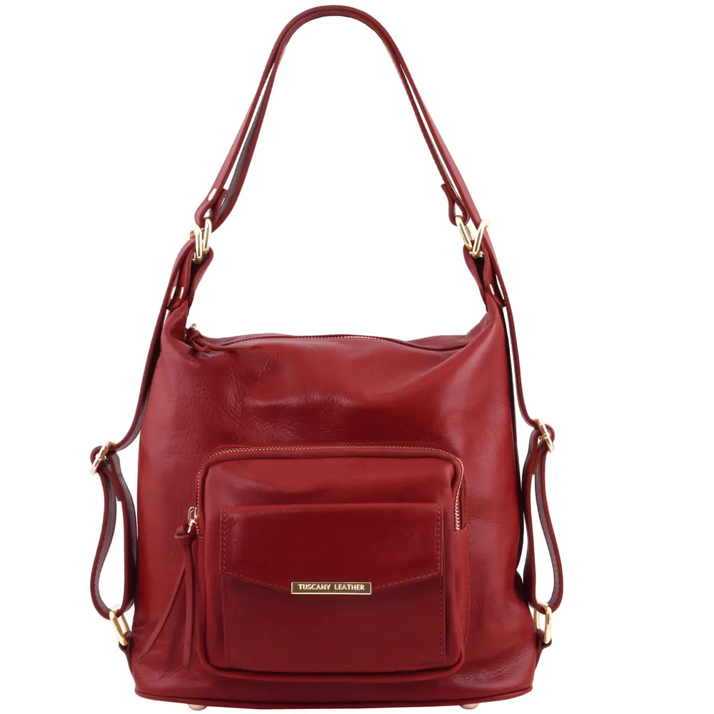 TL Bag Leather convertible backpack shoulderbag