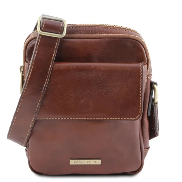 Larry Leather Crossbody Bag