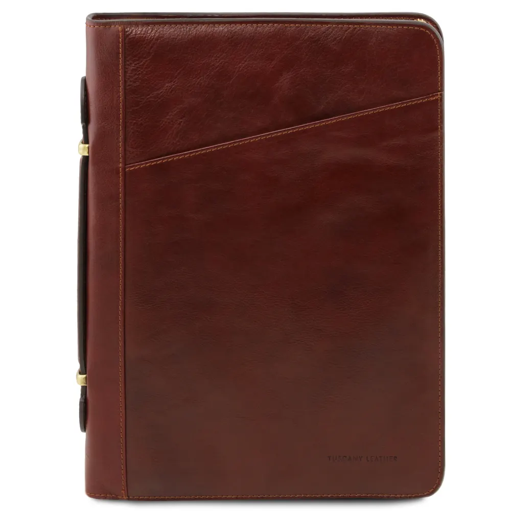 Claudio Exclusive leather document case with handle