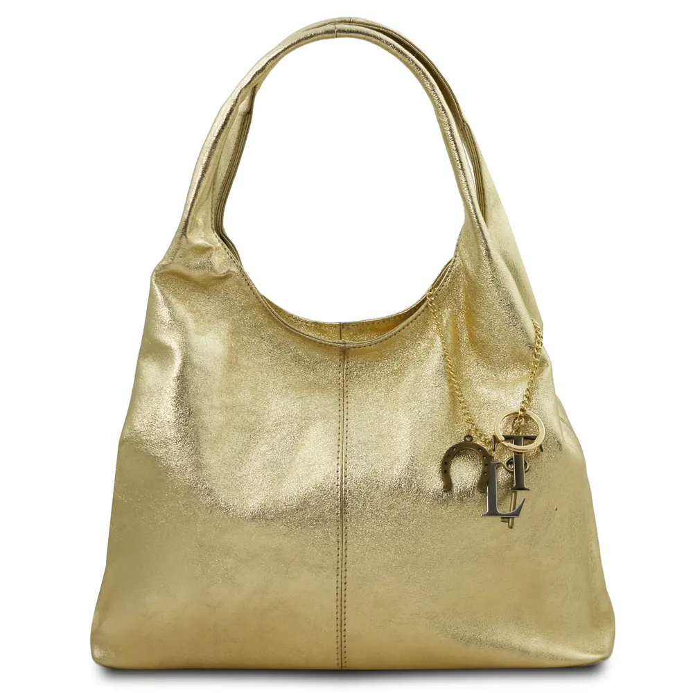 TL Keyluck Metallic leather shoulder bag