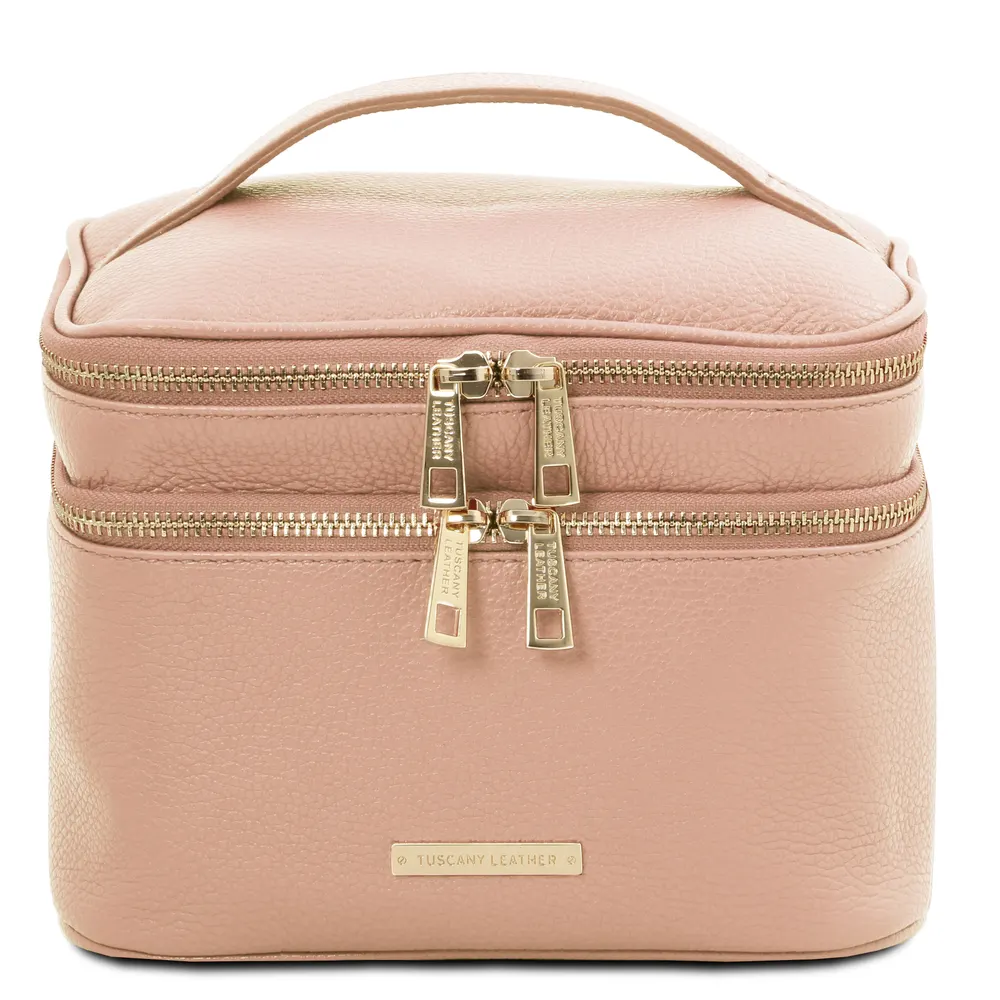 Mary Soft leather toilet bag
