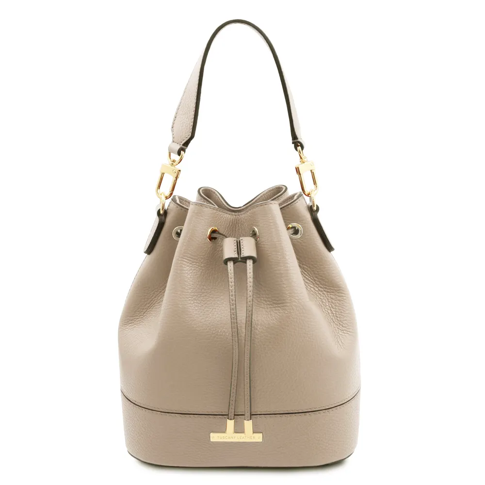 TL Bag Leather bucket bag