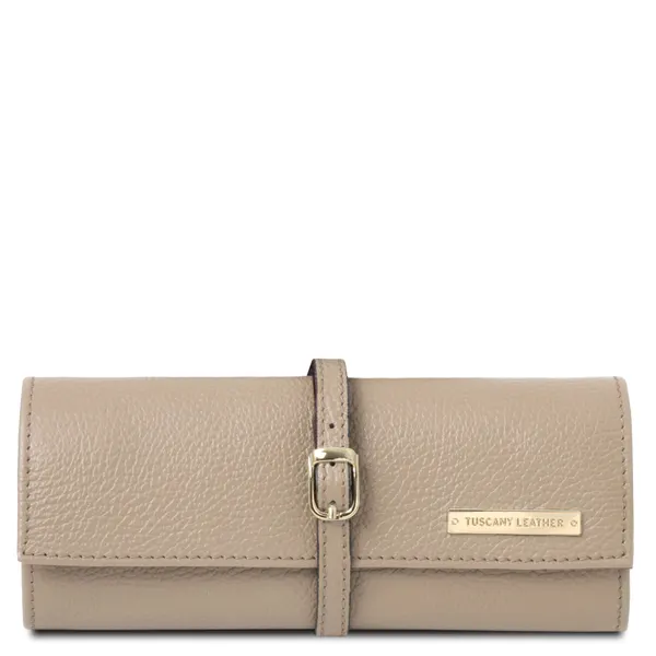 Soft leather jewellery case