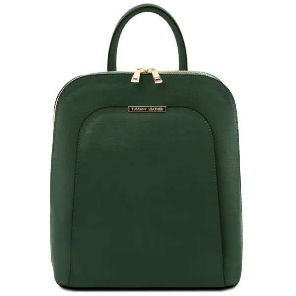 TL Bag Saffiano leather backpack for women