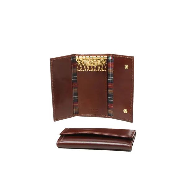 Full grain leather key ring 8 hooks