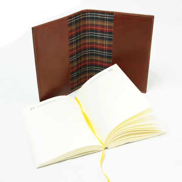 Full grain leather large daily planner